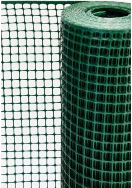 Yeşil Plastik Balkon ve Bahçe Güvenlik Korkuluğu 1x5 m, Dekoratif ve Dayanıklı Filesi