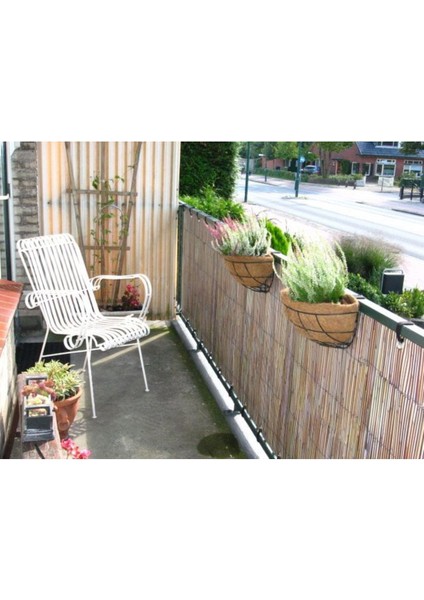 Doğal Kamış Hasır Balkon Çiti 60 cm x 3 m, şık ve dayanıklı dekorasyon ürünü