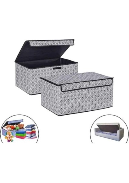 Katlanabilir Alt Kapaklı Baza ve Çekyat Altı Saklama Kutusu