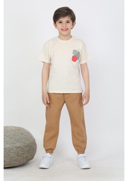 Erkek Çocuk Yumuşak Kumaş Pantolon ve Tshirt