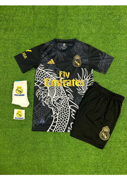Dayıbalı Rm Cristiano Ronaldo Dragon Desenli Konsept Çocuk Forması (Armalı)