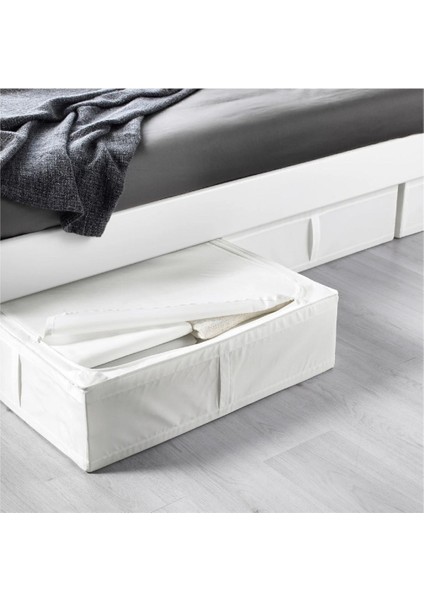 Beyaz Katlanabilir Saklama Kutusu 65X53X19 Cm, Yatak Altı ve Giysi Düzenleyici fırsatları