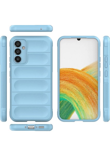 Samsung Galaxy M34 5g Kılıf Optimum Silikon - Sky Blue Drstr