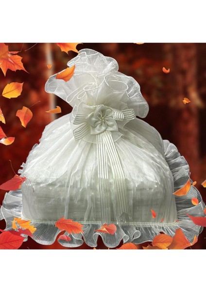 Güllü Saten Bohça, Nişan ve Çeyiz Için Şık ve Zarif 40X50 cm Ürün