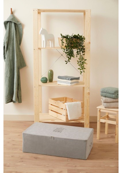 Gri Organizer, Yatak Altı ve Çeyiz Düzeni Için 74X46X22 cm