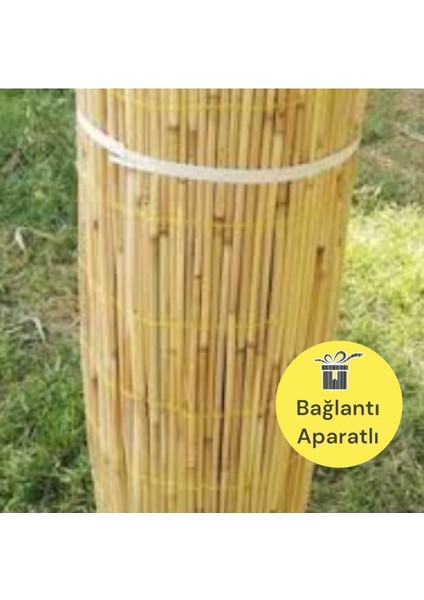 Bambu Balkon ve Bahçe Çiti, 70cm x 5m, Canlı Sarı, Dayıklı ve Şık Materyal