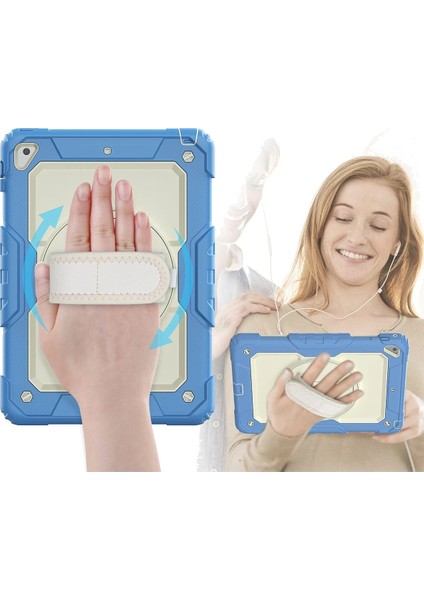 Ipad 5 Air 9.7 Kılıf Strap New Tablet Kapak - Mavi Drstr fiyatları