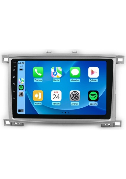 CRT-332 Serisi Toyota Land Cruiser J100 1998-2007 4gb Ram 32GB Hafıza Carplay Android Multimedya Teyp