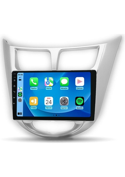 CRT-332 Serisi Hyundai Accent Blue 4gb Ram 32GB Hafıza Carplay Android Multimedya Teyp