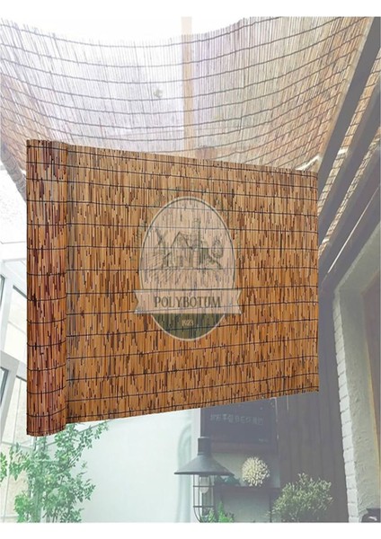 100x200 Doğal Bambu Kamış Hasır Bahçe ve Balkon Gölgelik Çiti