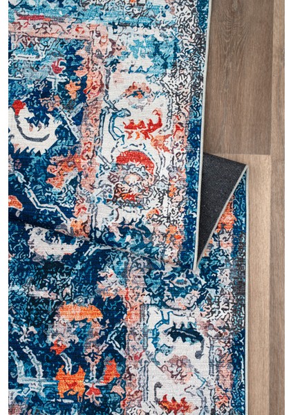 Sahra Halı Makinede Yıkanabilir Dokuma Şönil Kilim Etnik Eskitme Desen Vintage ev oda halısı