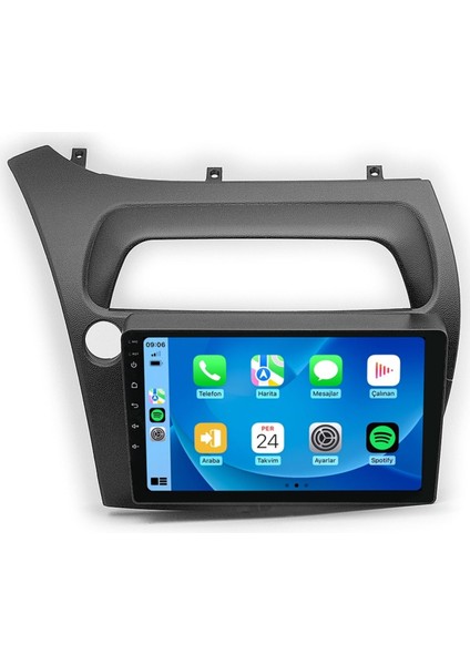 CRT-332 Serisi Honda Civic Hb 2006-2011 4gb Ram 32GB Hafıza Carplay Android Multimedya Teyp