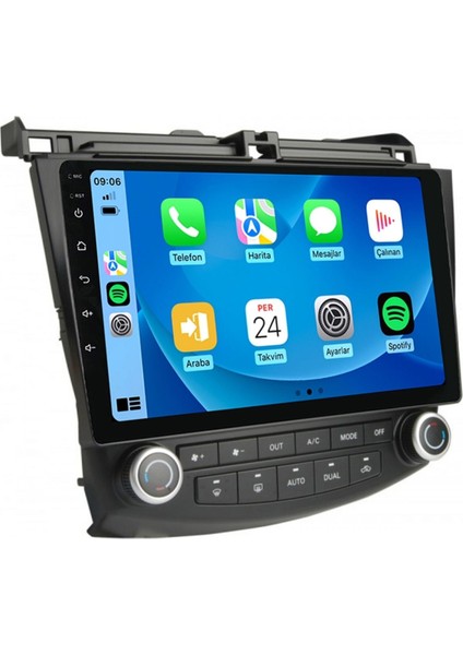 CRT-332 Serisi Honda Accord 2003-2008 4gb Ram 32GB Hafıza Carplay Android Multimedya Teyp