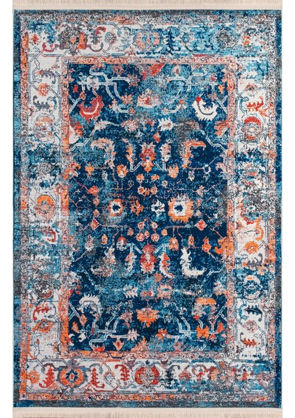 Sahra Halı Makinede Yıkanabilir Dokuma Şönil Kilim Etnik Eskitme Desen Vintage ev oda halısı