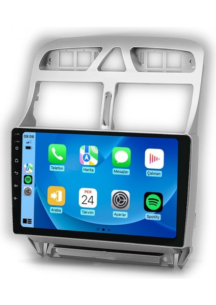 CRT-332 Serisi Peugeout 307 2002-2013 4gb Ram 32GB Hafıza Carplay Android Multimedya Teyp