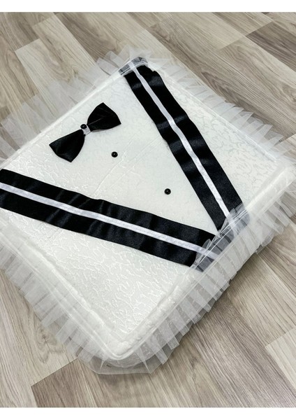 Damat Figürlü Bohça 40X40 Söz Nişan Çeyizlik Klasik Beyaz fiyatları