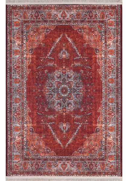 Sahra Halı Makinede Yıkanabilir Dokuma Şönil Kilim Etnik Eskitme Desen Vintage ev oda halısı