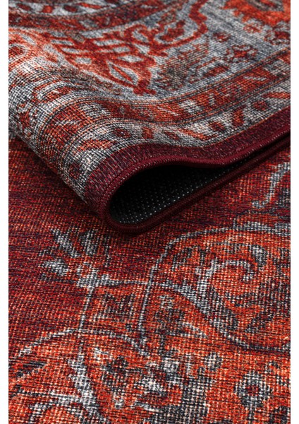 Sahra Halı Makinede Yıkanabilir Dokuma Şönil Kilim Etnik Eskitme Desen Vintage ev oda halısı