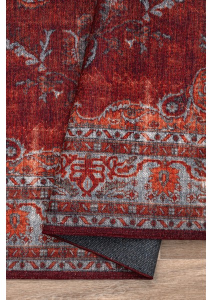 Sahra Halı Makinede Yıkanabilir Dokuma Şönil Kilim Etnik Eskitme Desen Vintage ev oda halısı