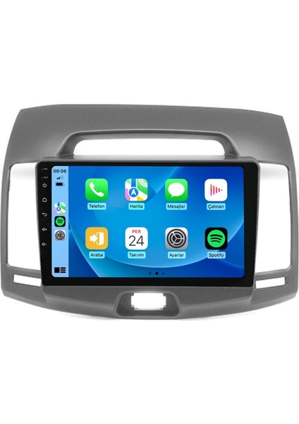 CRT-332 Serisi Hyundai Elantra 2006-2010 4gb Ram 32GB Hafıza Carplay Android Multimedya Teyp