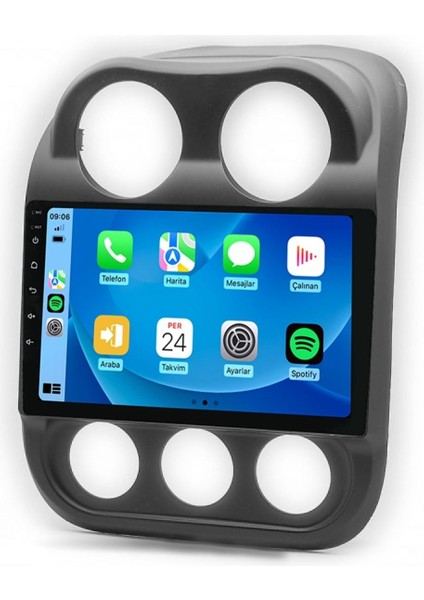 CRT-332 Serisi Jeep Compass 2009-2016 4gb Ram 32GB Hafıza Carplay Android Multimedya Teyp