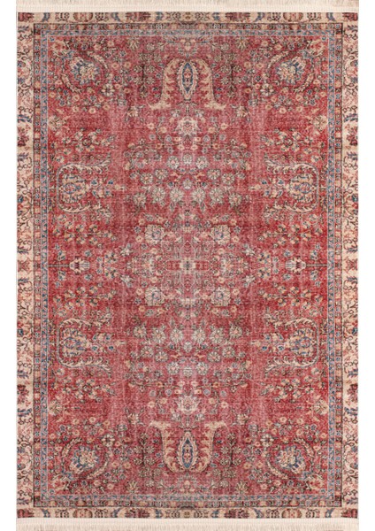 Sahra Halı Makinede Yıkanabilir Dokuma Şönil Kilim Etnik Eskitme Desen Vintage ev oda halısı
