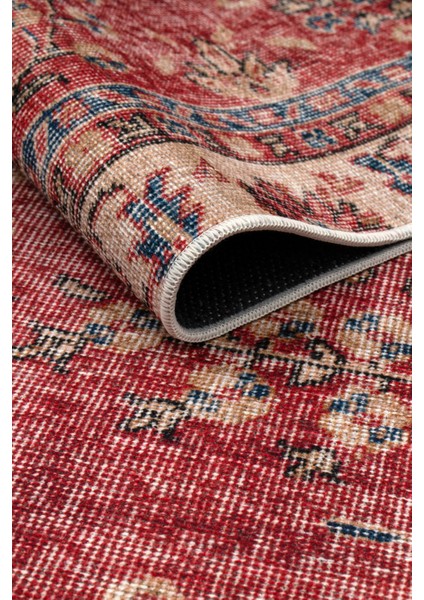 Sahra Halı Makinede Yıkanabilir Dokuma Şönil Kilim Etnik Eskitme Desen Vintage ev oda halısı