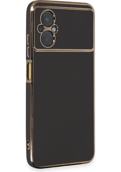 Xiaomi Poco M5 Kılıf Volet Silikon - Siyah Drstr