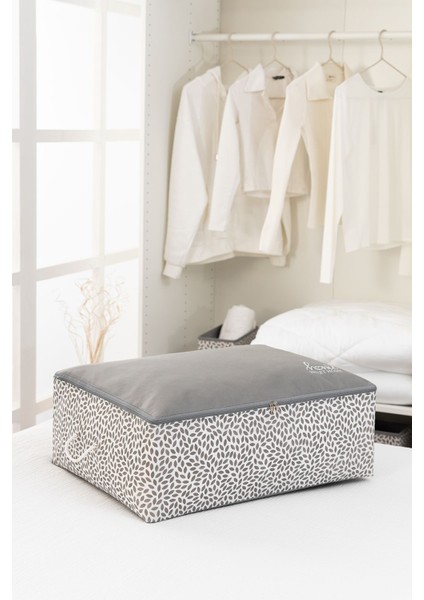 Yüksek Kalite Büyük Boy Baza Altı Yastık ve Yorgan Seti 62X46X22 Gri