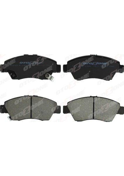 Ön Fren Balata Büyük Tip Honda Cıvıc 1.6l B16A2 Vtec 16V 160HP Ek 96-98 / 1.4l D14 3 Kapı - H/b Es 01-05 Kalınlık : 16.00 mm Fte Kırmızı Kutu