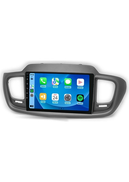 CRT-332 Serisi Kia Sorento 2014-2019 4gb Ram 32GB Hafıza Carplay Android Multimedya Teyp