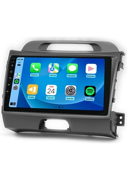 CRT-332 Serisi Kia Sportage 2010-2015 4gb Ram 32GB Hafıza Carplay Android Multimedya Teyp