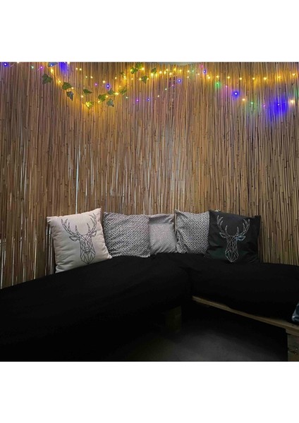 Doğal bambu kamış hasır gölgelik, bahçe ve balkon dekoru, 150x250 cm, haki renk modelleri