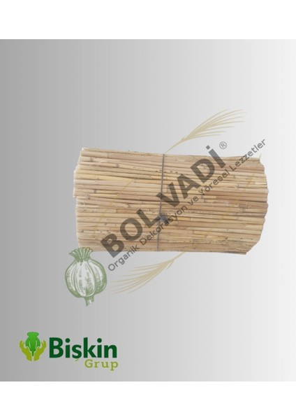 40cm x 5m Bambu Hasır Çit, Bahçe ve Balkon Koruma, Dayanıklı Reedfence, Beyaz