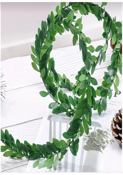 Doğa 1metre Tel Sarmasik Ev Dogalgaz Boru Dekor Balkon Susu Plastik 1 Parça Yeşil