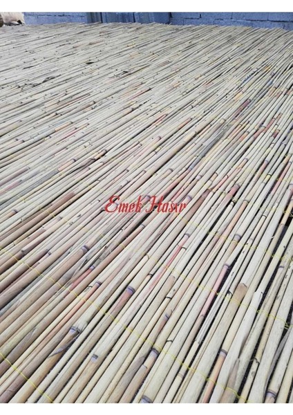 Hasır Kamış Çit 1m x 3 Metre Hasır Çit Rulo Çit Bahçe Çit Balkon Çit Saz Kamış Çit Gölgelik Çit