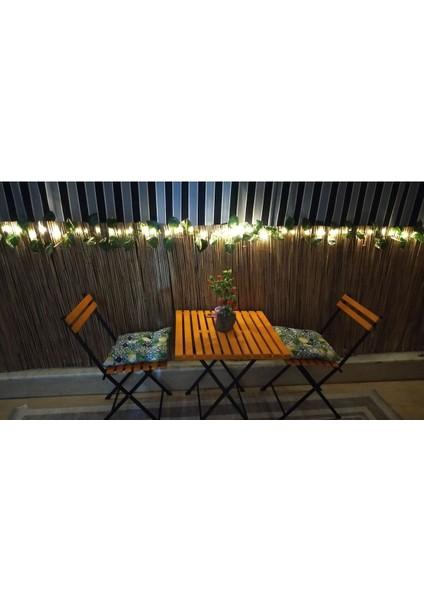 Yeşil Kamış Hasır Bahçe ve Balkon Çiti 1x2,5 m, Gölgelik Materyal