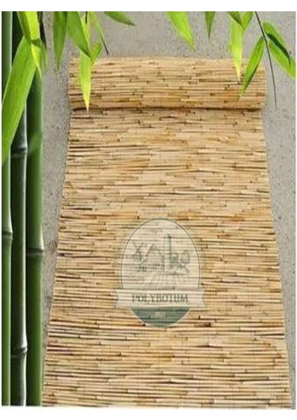 Doğal bambu kamış hasır dekoratif çit, bahçe ve balkon için 100x400 cm sarı renk fiyatları