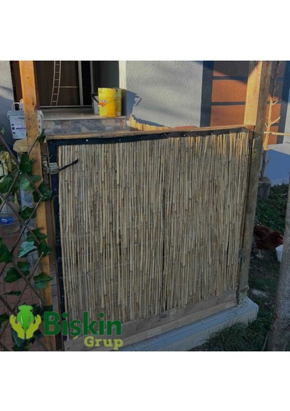 Bambu Doğal Kamış Hasır Çit 1 Metre x 1 Metre Balkon Çiti, Hasır Bambu Çit, Bahçe Çiti ve Gölgelik