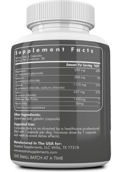 Minerals Electrolytes With Magnesyum, Potasyum, Sodium,optimal Hydration, Immune Health, Digestion and Remineralization, 180 Capsul fiyatları