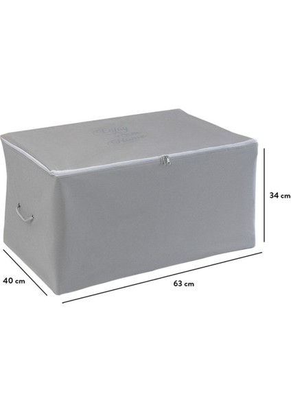 Orta Boy Baskı Detaylı Antrasit Hurç 63X40X34 Cm, Gri Renkli, Pratik ve Şık Tasarım indirimleri