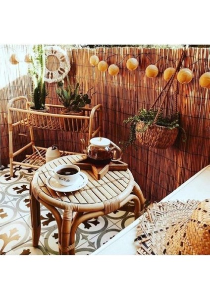 2.5x5 m Hasır Çit Rulo, Bahçe, Balkon, Çatı, Dekoratif Gölgelik, Ekru fiyatları