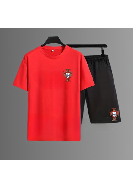 Portekiz Milli Takım Forma Cristiano Ronaldo Futbol Sırt Baskılı Unisex Tişört T-Shirt Şort Takımı fiyatları