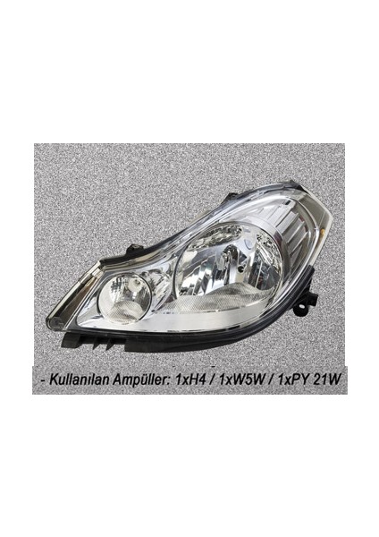 Far Sol Renault Symbol Iı 08 Elektrikli Motorlu H4