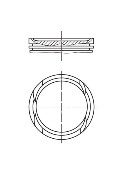 Piston Segman 0.50 Astra J-Corsa D-E-Mokka-Insıgnıa A-Merıva B-Adam-Zafıra C-Cruze-Trax 1.4 16V 73MM A/B/D14NET-NEL-NEJ