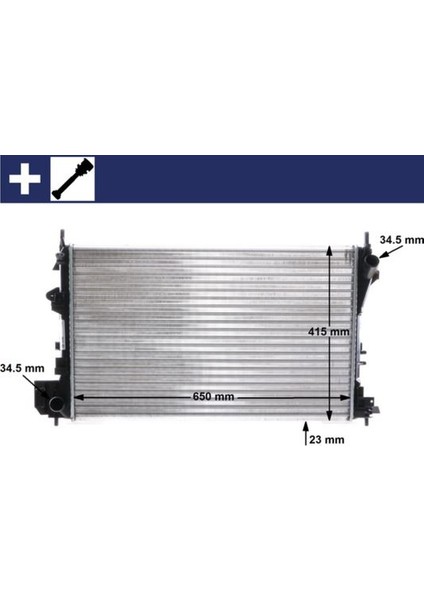 Radyatör Vectra C-Sıgnum 1.6-1.8 16V 02 Ac Klimasız Mek 650X405X23 8MK376771201