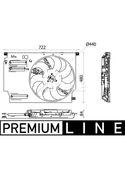 Komple Fan 600 W 12 V Bmw F45 F48 F39 Mını F60 Premıum Lıne
