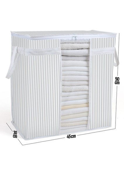 Geniş Pencereli Saklama Çantası 50X45X30 Cm, Dayanıklı ve Kullanışlı Depolama Çözümü