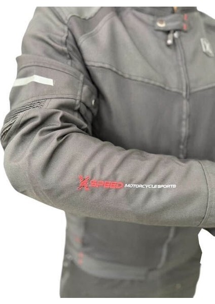 x Speed X-Evo Fileli Yazlık Motosiklet Montu Siyah fırsatları