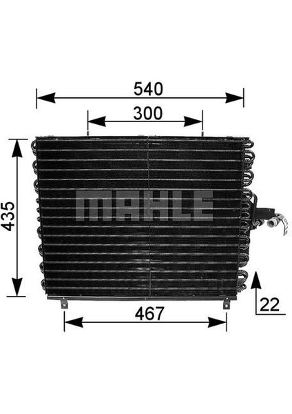 Klıma Radyatoru Mercedes W124 S124 A124 C124